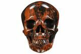 Realistic Polished Mahogany Obsidian Skull #127566-2